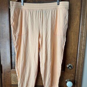 AnyBody Cozy Knits Peach Sleep Cropped Pants X-Large